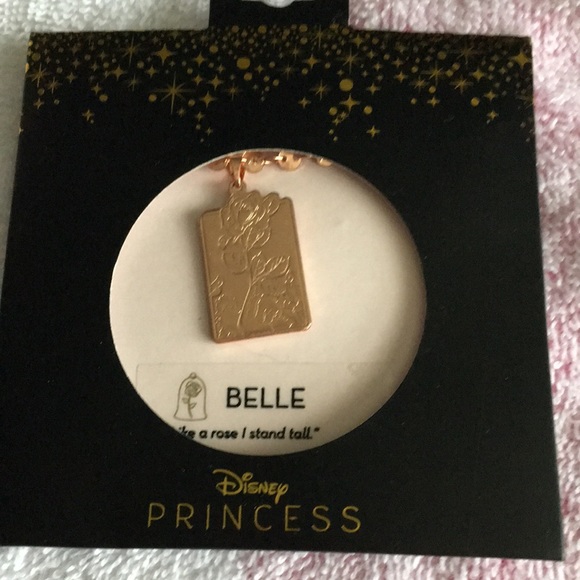 Belle Beauty and the Beast Rose necklace - Picture 1 of 4